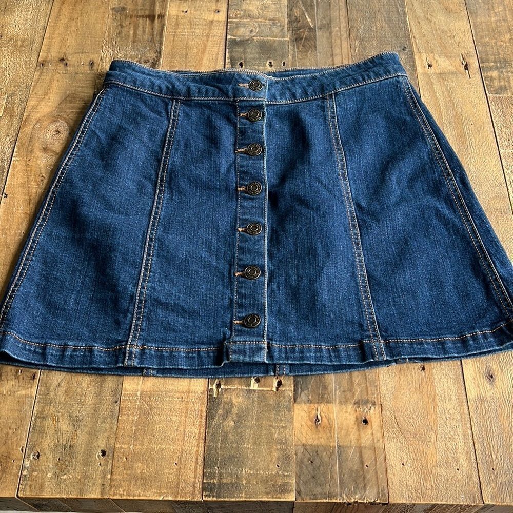 Button Mini Skirt Size 11 from MUDD Jeans